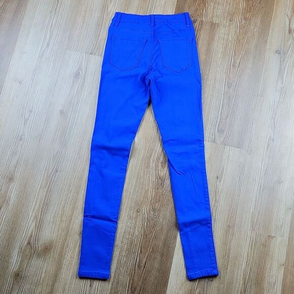 🔥Hybrid Royal Blue High Waist Super Stretch Skinny Pants Small - Picture 4 of 11